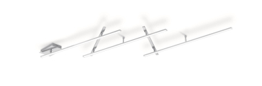 TRIO LED-Deckenleuchte nickel  674610507 