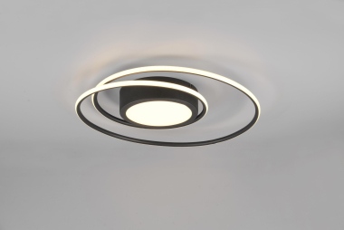 TRIO Deckenleuch. YAVA Schwarz 672310232 