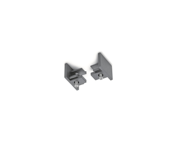 TRIO Endkappen schwarz            703032 