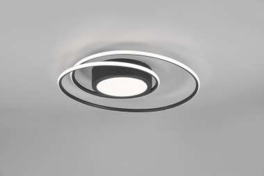 TRIO Deckenleuch. YAVA Schwarz 672310232 