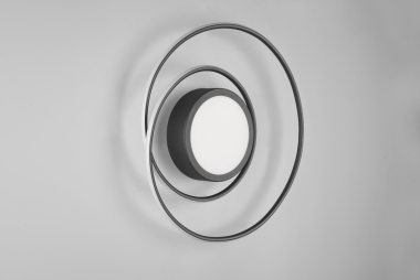 TRIO Deckenleuch. YAVA Schwarz 672310232 