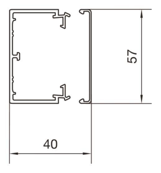 Hager Leitungsführungskanal LF4006007035 