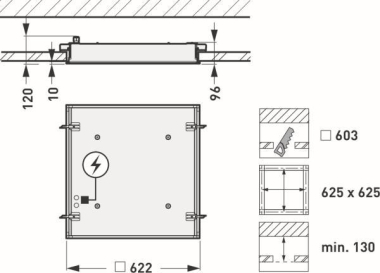 TRIL Reinraumleuchten Fidesca SD 8889651 