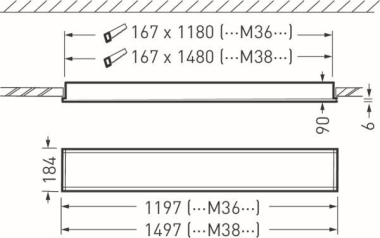 TRILUX Opendo M36 PW19 36-840 ET 8229040 