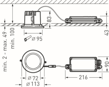 TRILUX Inveria C 110 RB19R/1150- 7768050 