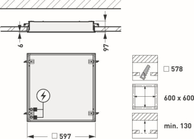 TRIL Reinraumleuchten Fidesca BS 8895551 