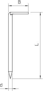 OBO 1101 3x60 Hakennagel ungehärtet 