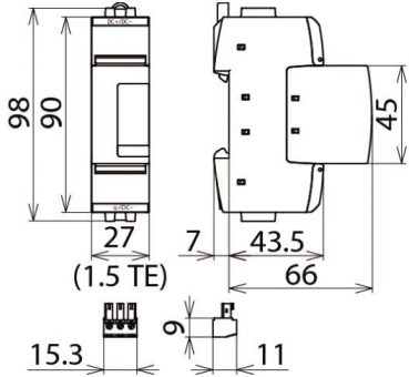 Dehn Überspannungsabl Typ DG SE DC 60 FM 