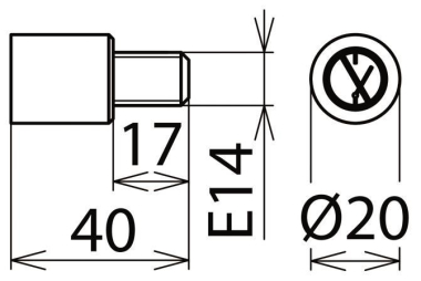 DEHN Isolierstopfen Gröse E 14,   785639 