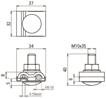 Dehn KP AQ4 50 DUL 8.10 VKL11 FRSM10 V2A 