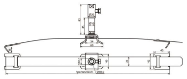 DEHN Halter f. Fangeinrichtungen  123110 