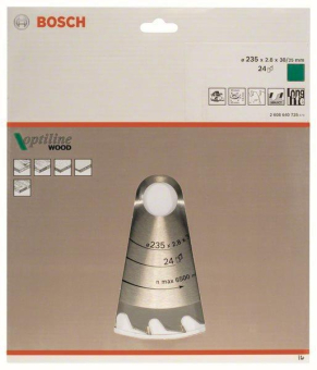 Bosch Kreissägeblatt Optiline 2608640725 