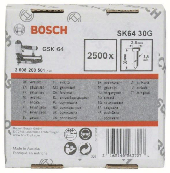 Bosch 2608200501         1,6/16G SENKKOP 