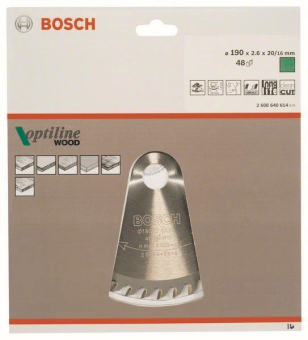 Bosch Kreissägeblatt Optiline 2608640614 