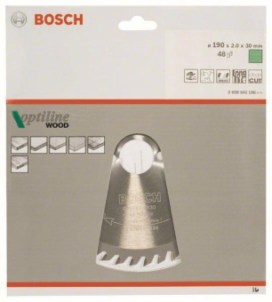 Bosch Kreissägeblatt Optiline 2608641186 
