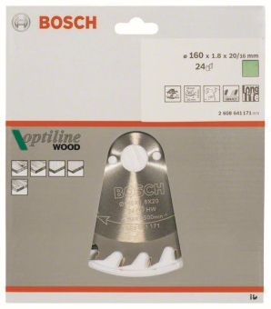 Bosch Kreissägeblatt Optiline 2608641171 