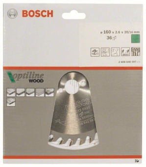 Bosch Kreissägeblatt Optiline 2608640597 