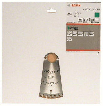 Bosch Kreissägeblatt Optiline 2608640729 