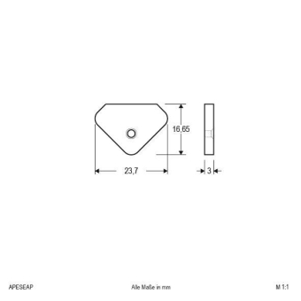EVN Alu-Endabschlussplatte 1x    APESEAP 