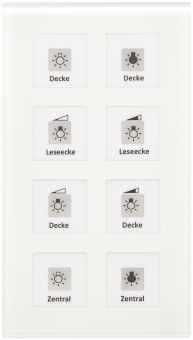 MDT RF-GTT8W.01 KNX RF+ Funk Glastaster 