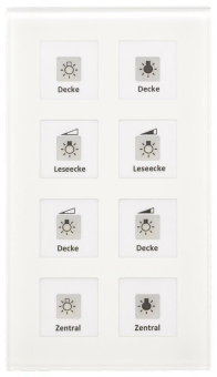 MDT RF-GTT8W.01 KNX RF+ Funk Glastaster 
