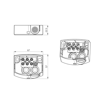 BEG Stecksockel LC-Click-N weiß    91003 
