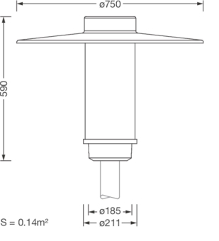 Siteco Litepole 2          5XA5425EF14HP 