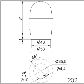 Werma Blitzleuchte BM 24VDC     20230055 