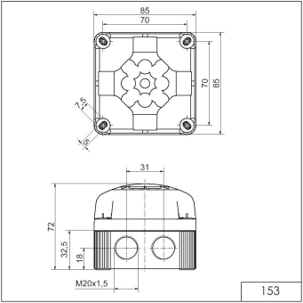 Werma Sirene BWM 8 Töne         15300055 