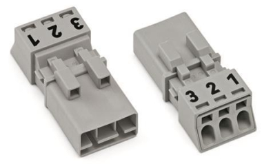 WAGO 890-253 Stecker,3-polig,grau 