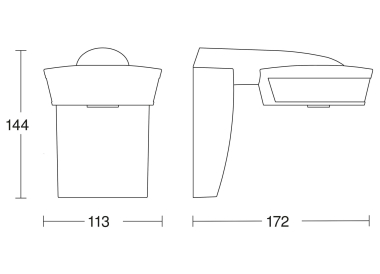 STEIN Bewegungsmelder sensIQ KNX 300' 