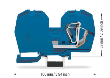WAGO 285-634 2-Leiter-Durchgangsklemme, 