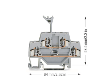 WAGO 280-940/281-410 Bauelementklemme, 