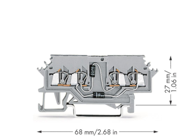 WAGO 279-620/281-408 Bauelementklemme,4 