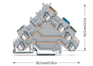 WAGO 280-580 4-Leiter-Initiatorenklemme 