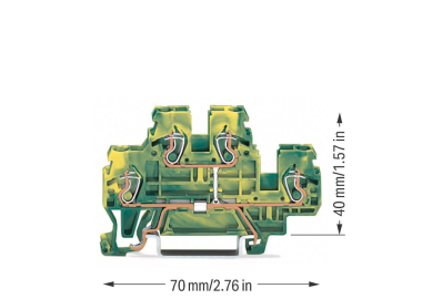 WAGO 870-507 Doppelstockklemme, 