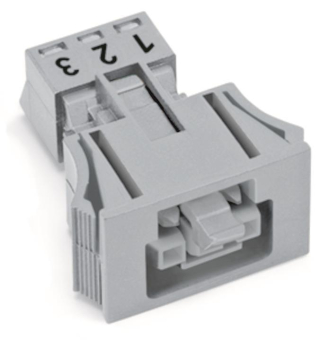 WAGO 890-743 Snap-In-Buchse,3-polig,Kod. 