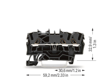 WAGO 2002-1305 3-Leiter-Durchgangsklemme 