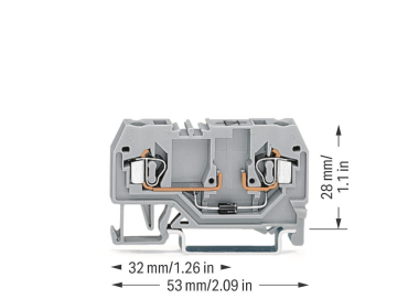WAGO 280-915/281-410 Bauelementklemme,2 