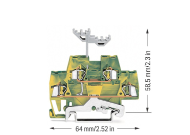 WAGO 280-517 Doppelstockklemme,4-Leiter- 