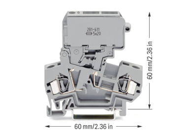 WAGO 281-611 2-Leiter-Sicherungsklemme 