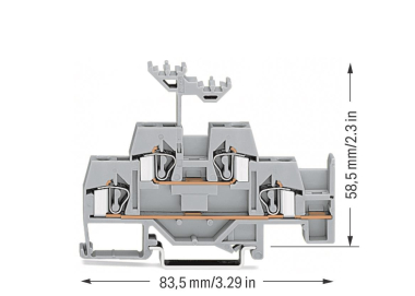 WAGO 281-620 Doppelstockklemme, 