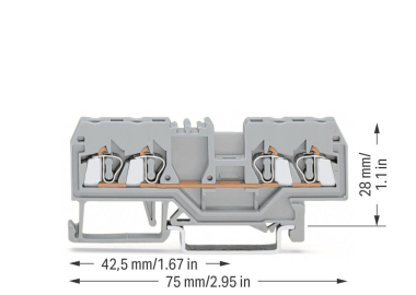 WAGO 280-833 4-Leiter-Durchgangs- 