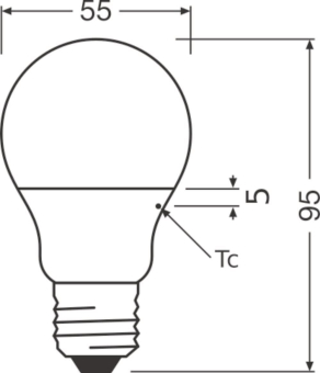 LEDV LED Bulb 4,9-40W/840 470lm 