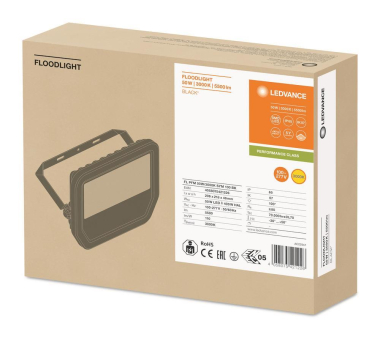 LEDV Flutlichtstrahler PFM schwarz 