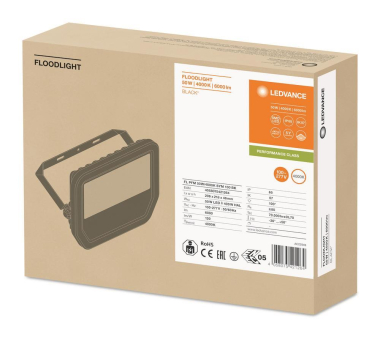 LEDV Flutlichtstrahler PFM schwarz 