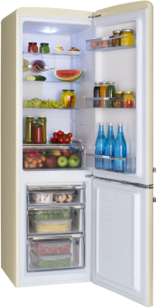 Amica KGCR387100B coffee creme Kühlkombi 