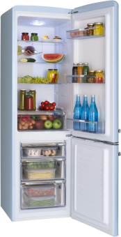 Amica KGCR 387100 L hellblau Kühlkombi 