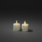 LED Teelicht 2er-Set 3D Flamme  1604-115 