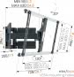 Vogels THIN 550 sw Scheren Wandhalter fl 